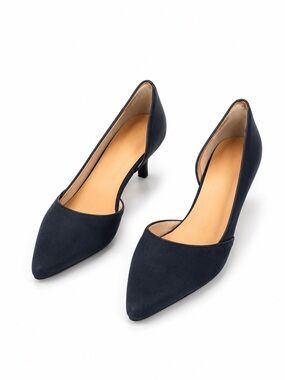 Cole Haan Navy Pointed-Toe D'Orsay Pumps